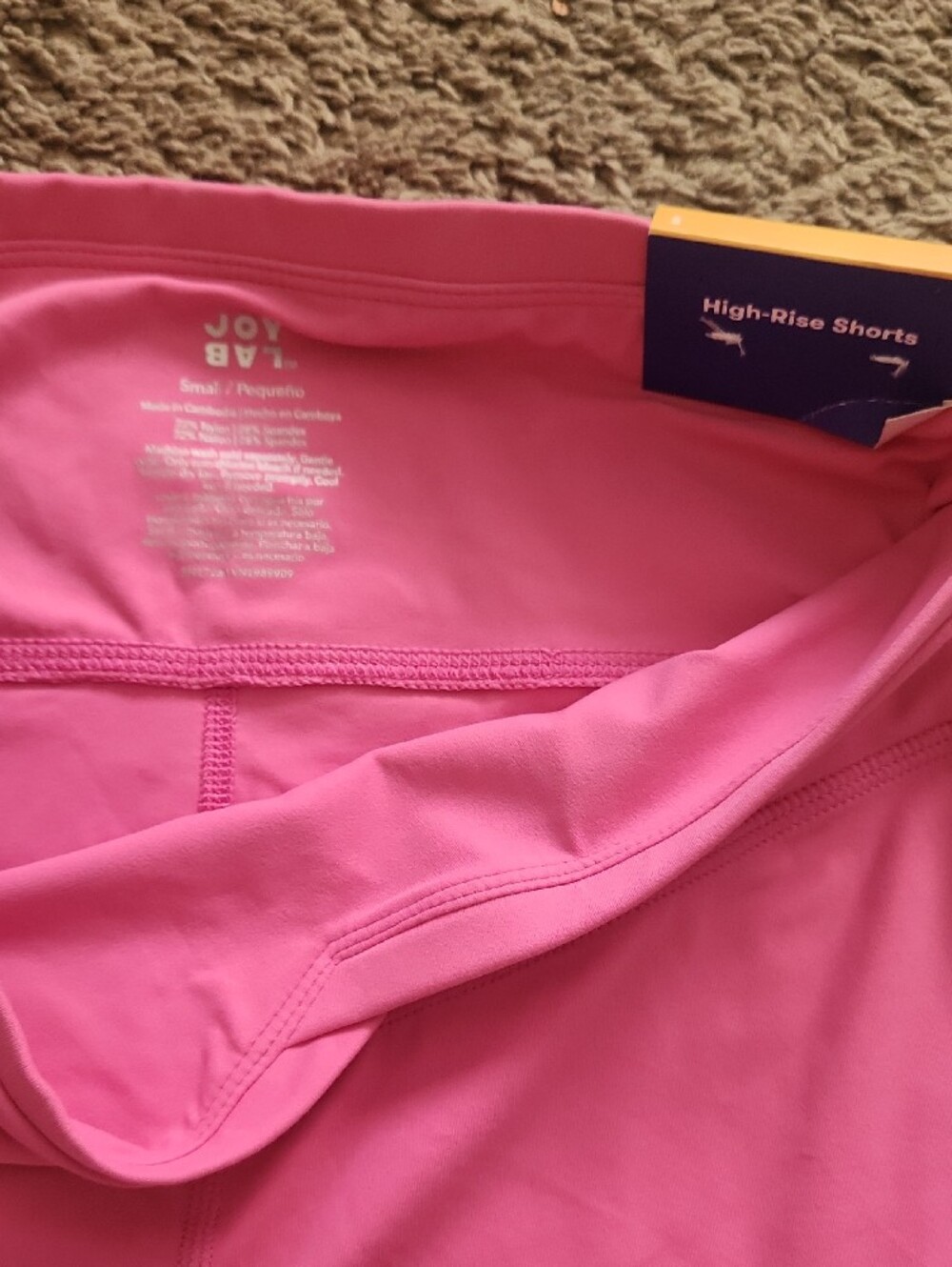 JoyLab High-Rise Womens Bike Shorts Lot Of 3 in Pink and Black NEW NWT Small - Picture 8 of 14